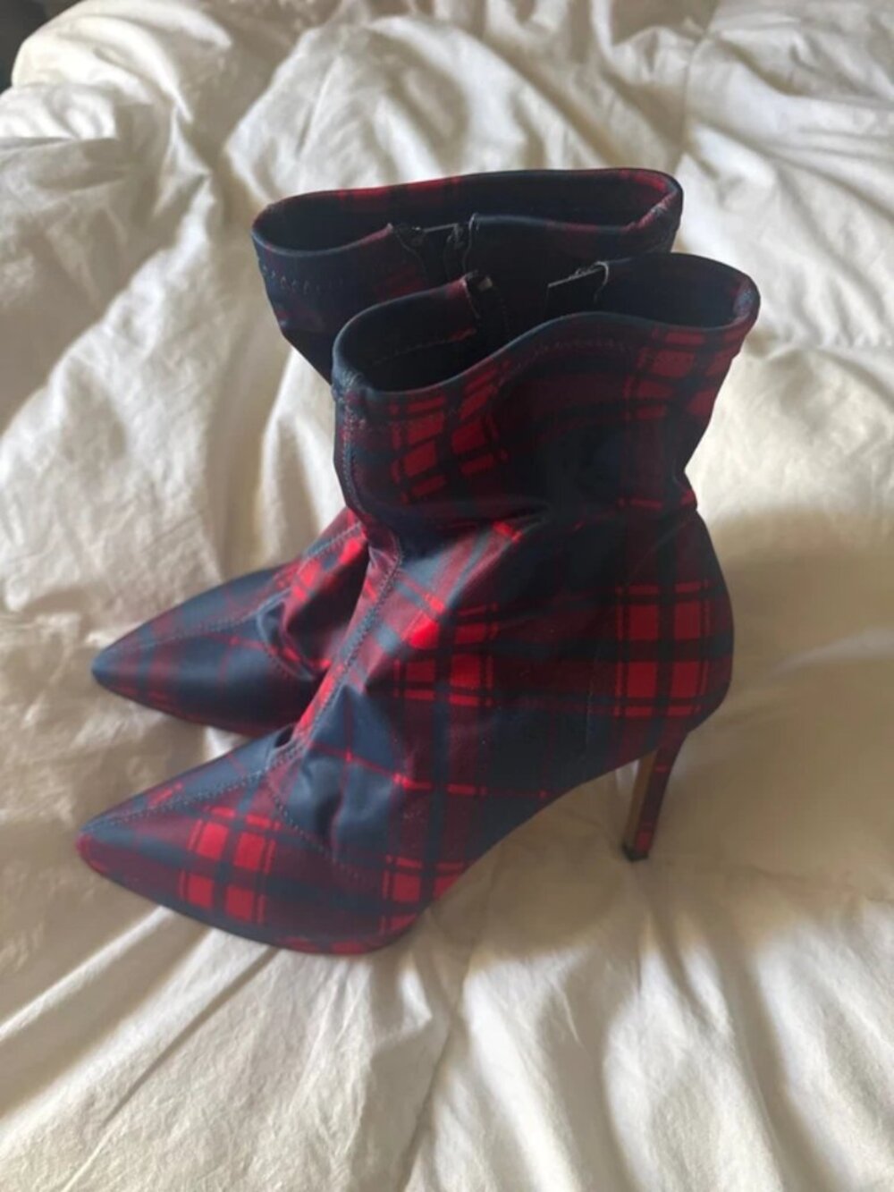 Blue and red Bootie boots
